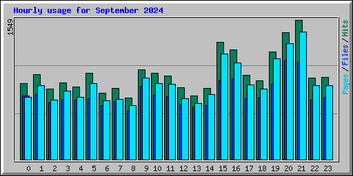 Hourly usage for September 2024